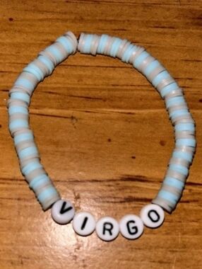 Zodiac Astrology Sign 'Virgo' Handmade Clay Beaded Bracelet